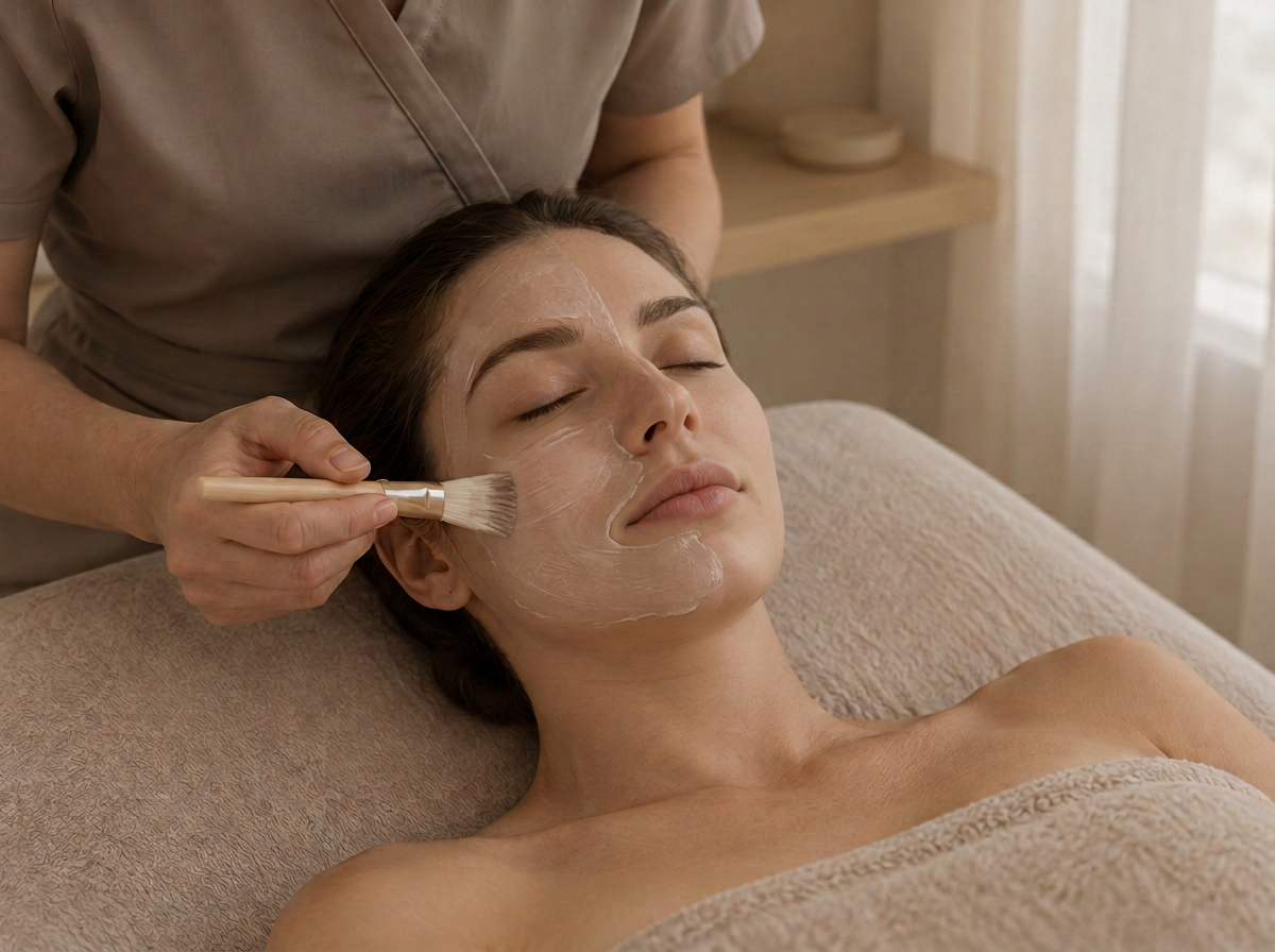 Client receiving a personalised Biologique Recherche facial at OR'Si Skin in Romford